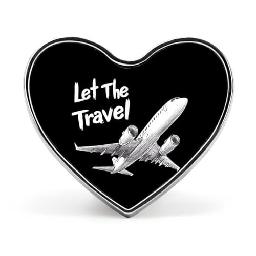 Airplane Travel Brooch Pins Heart Badge Collar Lapel Pins Dress Coat Accessories for Women Men Airplane Travel Brooch Pins Heart Badge Collar Lapel Pins Dress Coat Accessories for Women Men von KWQDOZF