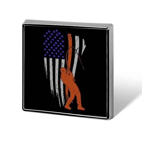 American Fishing Flag Brooch Pins for Women Men Square Collar Lapel Pins Coat Jacket Accessories American Fishing Flag Brooch Pins for Women Men Square Collar Lapel Pins Coat Jacket Accessories von KWQDOZF