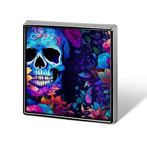 Floral Skull Brooch Pins for Women Men Square Collar Lapel Pins Coat Jacket Accessories Floral Skull Brooch Pins for Women Men Square Collar Lapel Pins Coat Jacket Accessories von KWQDOZF