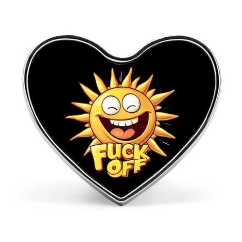 Fuck Off Sunshine Brooch Pins Heart Badge Collar Lapel Pins Dress Coat Accessories for Women Men Fuck Off Sunshine Brooch Pins Heart Badge Collar Lapel Pins Dress Coat Accessories for Women Men von KWQDOZF
