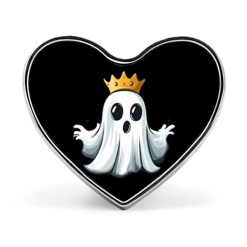 Halloween Ghost Brooch Pins Heart Badge Collar Lapel Pins Dress Coat Accessories for Women Men Halloween Ghost Brooch Pins Heart Badge Collar Lapel Pins Dress Coat Accessories for Women Men von KWQDOZF
