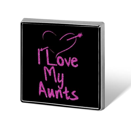 I Love My Aunts Brooch Pins for Women Men Square Collar Lapel Pins Coat Jacket Accessories I Love My Aunts Brooch Pins for Women Men Square Collar Lapel Pins Coat Jacket Accessories von KWQDOZF
