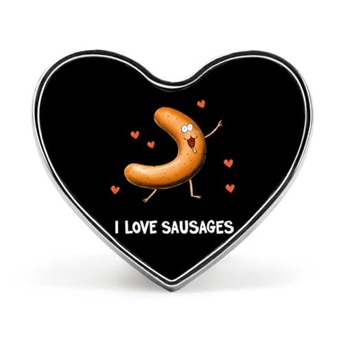 I Love Sausages Grilled Sausage Brooch Pins Heart Badge Collar Lapel Pins Dress Coat Accessories for Women Men I Love Sausages Grilled Sausage Brooch Pins Heart Badge Collar Lapel Pins Dress Coat Accessories for Women Men von KWQDOZF