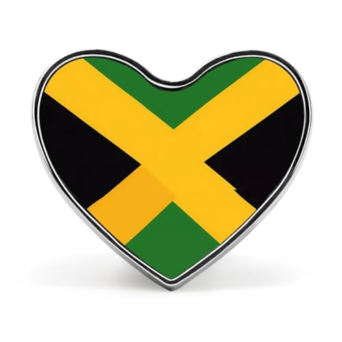 Jamaican Flag Brooch Pins Heart Badge Collar Lapel Pins Dress Coat Accessories for Women Men Jamaican Flag Brooch Pins Heart Badge Collar Lapel Pins Dress Coat Accessories for Women Men von KWQDOZF