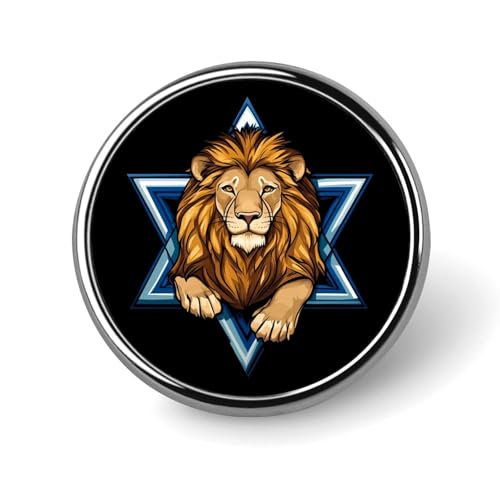 Jewish Israel Lion Brooch Pins for Women Men Cute Badge Lapel Pins for Backpack Dress Accessories Jewish Israel Lion Brooch Pins for Women Men Cute Badge Lapel Pins for Backpack Dress Accessories von KWQDOZF