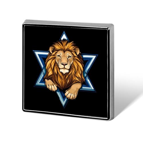 Jewish Israel Lion Brooch Pins for Women Men Square Collar Lapel Pins Coat Jacket Accessories Jewish Israel Lion Brooch Pins for Women Men Square Collar Lapel Pins Coat Jacket Accessories von KWQDOZF