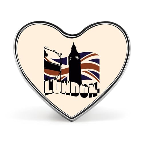 London UK Flag Brooch Pins Heart Badge Collar Lapel Pins Dress Coat Accessories for Women Men London UK Flag Brooch Pins Heart Badge Collar Lapel Pins Dress Coat Accessories for Women Men von KWQDOZF