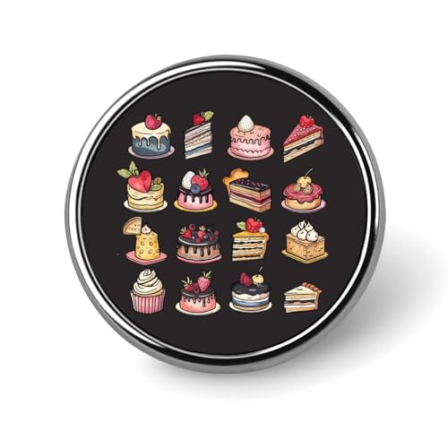 Lustige Dessert-Kuchen, runde Brosche, Anstecknadel, Revers, Krawattennadel für Frauen und Männer, Büroangestellte, Lehrer, Dekoration Lustige Dessert-Kuchen, runde Brosche, Anstecknadel, Revers, Krawattennadel für Frauen und Männer, Büroangestellte, Lehrer, Dekoration von KWQDOZF
