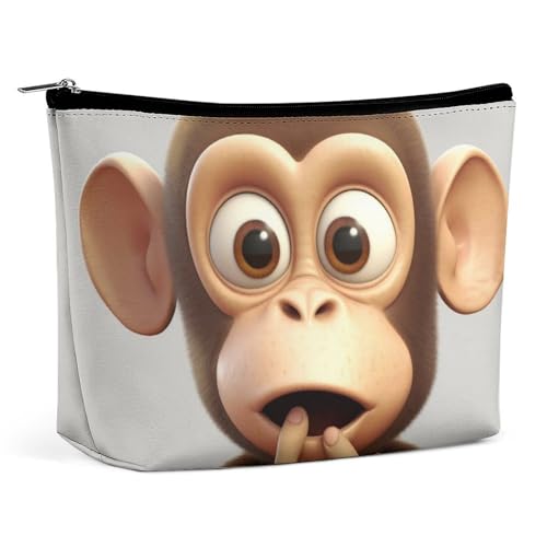 Make-up-Tasche, tragbare Kosmetiktasche, The Silent Monkey, Kulturbeutel, Make-up-Organizer, große Kapazität, Reißverschlusstasche, Reise-Kulturtasche für Frauen und Männer Make-up-Tasche, tragbare Kosmetiktasche, The Silent Monkey, Kulturbeutel, Make-up-Organizer, große Kapazität, Reißverschlusstasche, Reise-Kulturtasche für Frauen und Männer von KWQDOZF