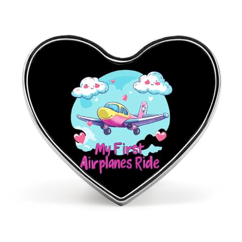 My First Airplane Ride Brooch Pins Heart Badge Collar Lapel Pins Dress Coat Accessories for Women Men My First Airplane Ride Brooch Pins Heart Badge Collar Lapel Pins Dress Coat Accessories for Women Men von KWQDOZF