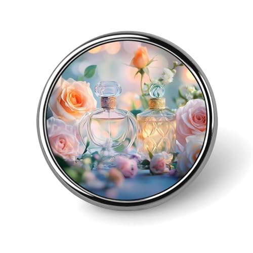Perfume Rose Floral Brooch Pins for Women Men Cute Badge Lapel Pins for Backpack Dress Accessories Perfume Rose Floral Brooch Pins for Women Men Cute Badge Lapel Pins for Backpack Dress Accessories von KWQDOZF