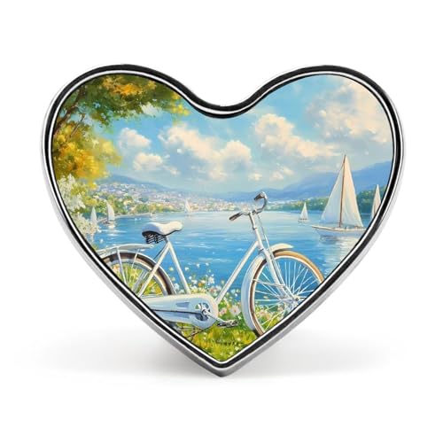 Sailboat Beach Flower Brooch Pins Heart Badge Collar Lapel Pins Dress Coat Accessories for Women Men Sailboat Beach Flower Brooch Pins Heart Badge Collar Lapel Pins Dress Coat Accessories for Women Men von KWQDOZF