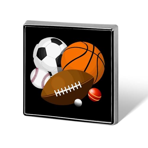 Sport Balls Brooch Pins for Women Men Square Collar Lapel Pins Coat Jacket Accessories Sport Balls Brooch Pins for Women Men Square Collar Lapel Pins Coat Jacket Accessories von KWQDOZF