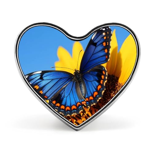 Sunflower Butterfly Flowers Brooch Pins Heart Badge Collar Lapel Pins Dress Coat Accessories for Women Men Sunflower Butterfly Flowers Brooch Pins Heart Badge Collar Lapel Pins Dress Coat Accessories for Women Men von KWQDOZF