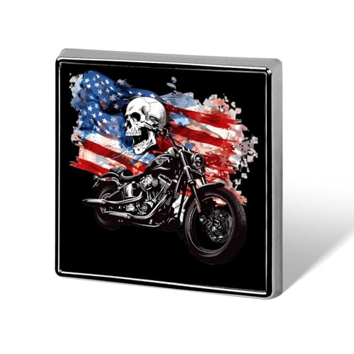 Totenkopf-Motorrad-US-Flagge, quadratische Revers-Krawattennadeln, lustige Brosche, Anstecknadel, Knopf, Abzeichen, Hut, Kleidung, Zubehör für Männer und Frauen Totenkopf-Motorrad-US-Flagge, quadratische Revers-Krawattennadeln, lustige Brosche, Anstecknadel, Knopf, Abzeichen, Hut, Kleidung, Zubehör für Männer und Frauen von KWQDOZF