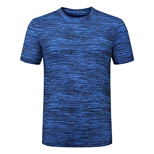 KZXITIRY Herren Feuchtigkeitsableitend Trainingsshirt Sport T-Shirt Männer Funktionsshirt Schnelltrocknend Mesh Shirt Männer Workout Fitness Tshirt Tees Kurz Ärmel Laufshirt Perfekt für Sport von KZXITIRY