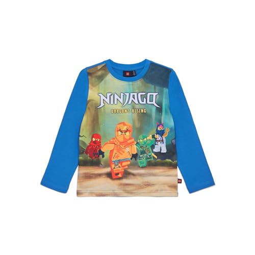 Lego NINJAGO - LWTANO 129 - T-Shirt L/S - Middle Blue - 122 von Kabooki