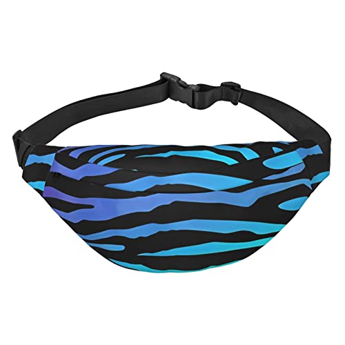 Blaue Libelle, geeignet für Sport, Laufen, Reisen, Outdoor-Bodypacks, Unisex, für Herren und Damen, Lila Blau Grün Camouflage Zebra Streifen, Einheitsgröße, Fahrradrucksack von KadUe