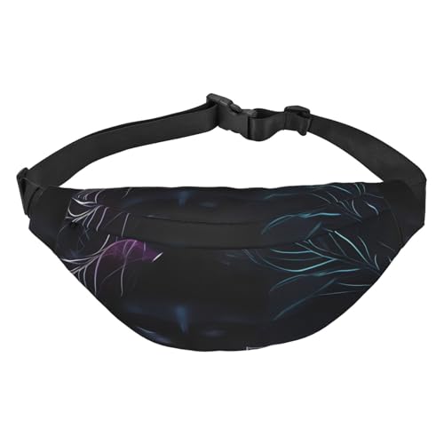 Farbige Federn, geeignet für Sport, Laufen, Reisen, Outdoor-Bodypacks, Unisex, für Herren und Damen, Black Mystery, Einheitsgröße, Fahrradrucksack von KadUe