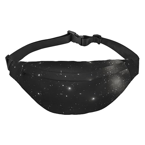 Schwarze und weiße Galaxie, geeignet für Sport, Laufen, Reisen, Outdoor-Bodypacks, Unisex, für Herren und Damen, Schwarz-Weiß-Galaxie, Einheitsgröße, Fahrradrucksack von KadUe