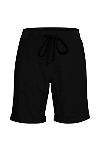 KAFFE Shorts KAnaya Damen Bermuda Shorts Casual Sommer Kordelzug Elastische Taille Lässig Kurze Hose mit Taschen Midnight Marine 40 von KAFFE