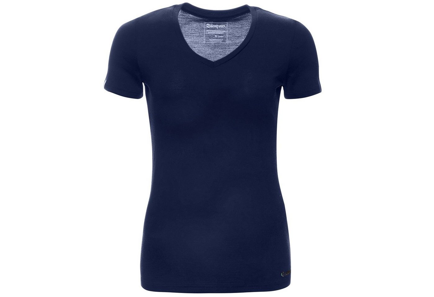 Kaipara - Merino Sportswear Funktionsshirt Merino Shirt Damen Kurzarm Slimfit V-Neck 200 (1-tlg) aus reiner Merinowolle Made in Germany von Kaipara - Merino Sportswear