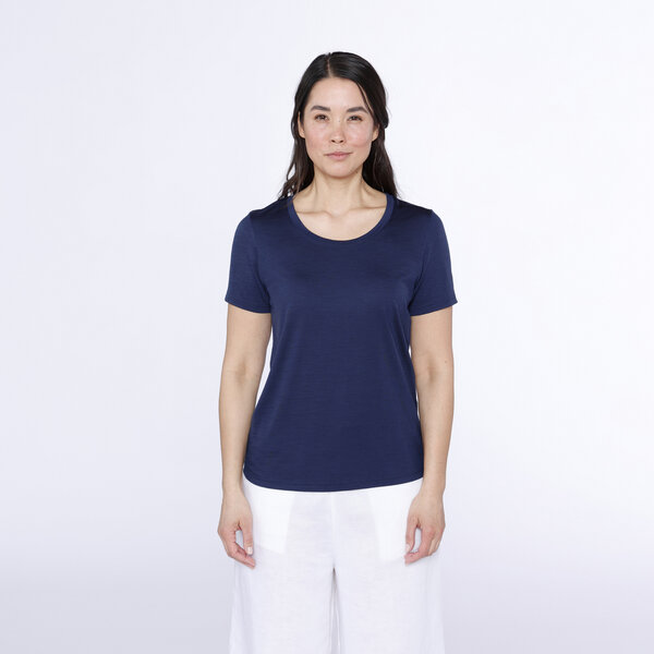 Kaipara - Merino Sportswear URBAN Merino Shirt Damen Kurzarm Regular 150 weiter Ausschnitt von Kaipara - Merino Sportswear