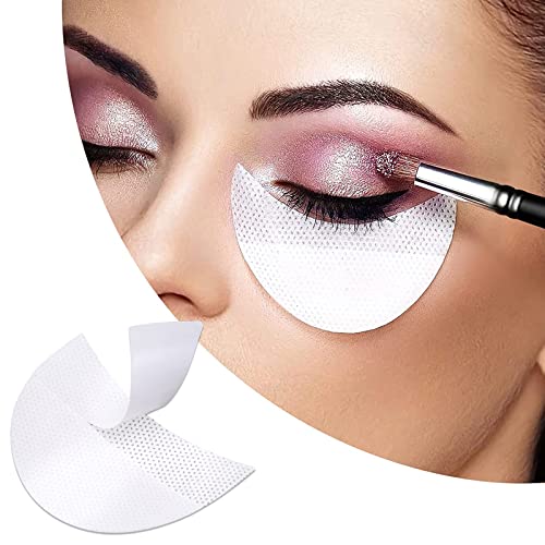 Kalolary 120 Stücke Lidschatten Schablonen Weiß Lidschatten Schild Pads Klebstoff unter Augen Lidschatten Pads für Damen Make-up Verwenden (L Größe) von Kalolary