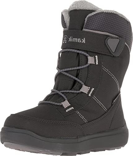 Kamik Jungen Unisex Kinder Stance2 Schneestiefel, Black MID Grey (BMG), 24 EU von Kamik