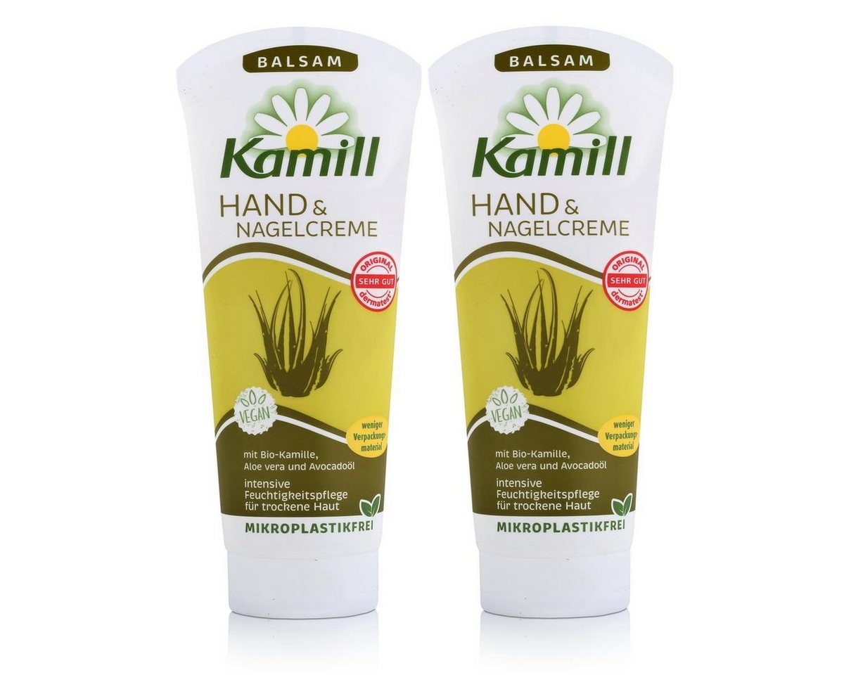 Kamill Hautcreme Kamill Hand & Nagelcreme Balsam 100ml - Handcreme Kamillenextrakt (2er von Kamill