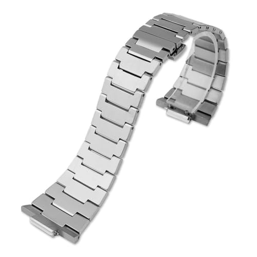 KanaAt LKQASD Massives Edelstahlarmband, kompatibel mit der Serie T137.407/410, dedizierte Schnittstelle, Ersatzteile for Herrenmode-Armbanduhren (Color : Silver, Size : 12mm) von KanaAt