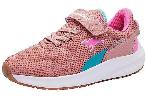 KangaROOS Damen K-Fort Jag EV Sneaker, Dusty Rose/Turquoise, 38 EU von KangaROOS