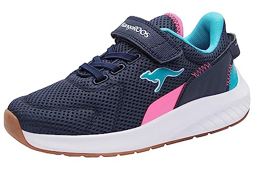 KangaROOS Damen K-Fort Jag EV Sneaker, dk Navy/neon pink, 36 EU von KangaROOS