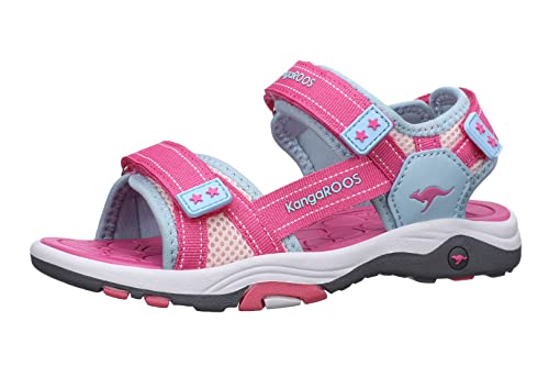 KangaROOS Damen K-Leni Kira Sandale, Blue Sky/Daisy pink, 37 EU von KangaROOS