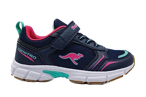 KangaROOS Damen K-NI Romp EV Sneaker, dk Navy/Daisy pink, 39 EU von KangaROOS