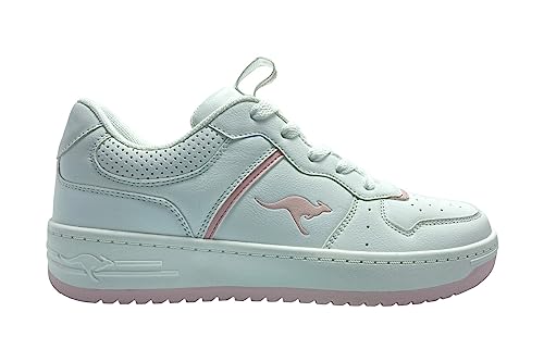 KangaROOS Damen K-Top Luci Sneaker, White/Frost pink, 40 EU von KangaROOS