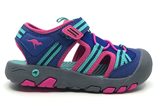 KangaROOS Damen K-Trek Trail Sandale, Midnight Blue/Fandango pink, 37 EU von KangaROOS