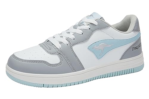 KangaROOS Damen K-Watch Board Sneaker, Vapor Grey/Blue Sky, 38 EU von KangaROOS