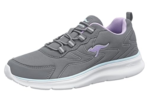 KangaROOS Damen Kj-Flex Sneaker, Steel Grey/Blue Sky, 36 EU von KangaROOS