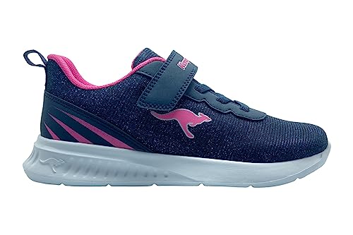 KangaROOS Damen Kl-Glow Ev Sneaker, Dk Navy Daisy Pink, 39 EU von KangaROOS