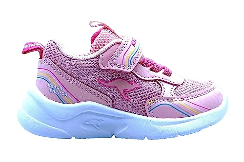 KangaROOS Jungen Mädchen K-NY Peppa EV Sneaker, Rose/Silver, 21 EU von KangaROOS