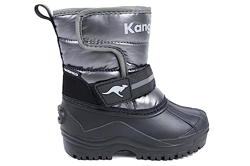 KangaROOS Jungen Unisex Kinder K-Shell II Stiefel, Steel Grey/metallic, 26 EU von KangaROOS