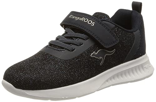 KangaROOS KL-Spark EV Hallenturnschuh, dk Navy metallic/Silver, 31 EU von KangaROOS