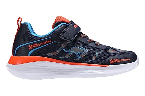 KangaROOS Unisex KQ-Load EV Sneaker, dk Navy/Flame, 36 EU von KangaROOS