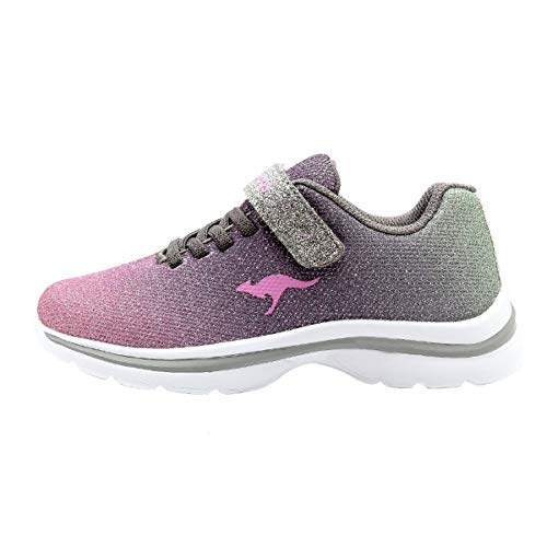 KangaROOS Unisex Kinder Kangashine Ev Ii Sneaker, Metallic Multi 9033, 39 EU von KangaROOS