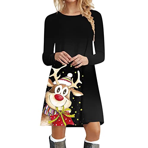 Kanpola Weihnachtskleid Damen Langarm Pullover Kleid Herbst Winter Rundhals Minikleid Rentier Druck Weihnachten Kleider Elegant Weihnachtsfeier Blusenkleid Oberteile Kanpola Weihnachtskleid Damen Langarm Pullover Kleid Herbst Winter Rundhals Minikleid Rentier Druck Weihnachten Kleider Elegant Weihnachtsfeier Blusenkleid Oberteile von Kanpola Damen Sweatshirts