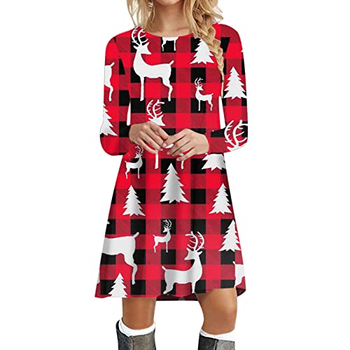 Kanpola Weihnachtskleid Damen Langarm Pullover Kleid Herbst Winter Rundhals Minikleid Rentier Druck Weihnachten Kleider Elegant Weihnachtsfeier Blusenkleid Oberteile Kanpola Weihnachtskleid Damen Langarm Pullover Kleid Herbst Winter Rundhals Minikleid Rentier Druck Weihnachten Kleider Elegant Weihnachtsfeier Blusenkleid Oberteile von Kanpola Damen Sweatshirts