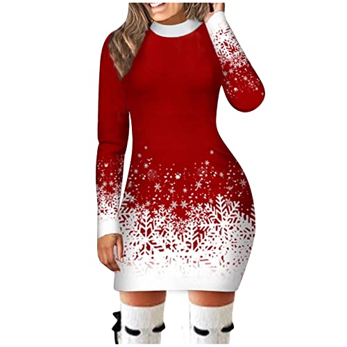 Kanpola Weihnachtskleid Damen Langarm Pullover Kleid Herbst Winter Rundhals Minikleid Rentier Druck Weihnachten Kleider Elegant Weihnachtsfeier Blusenkleid Oberteile Kanpola Weihnachtskleid Damen Langarm Pullover Kleid Herbst Winter Rundhals Minikleid Rentier Druck Weihnachten Kleider Elegant Weihnachtsfeier Blusenkleid Oberteile von Kanpola Damen Sweatshirts