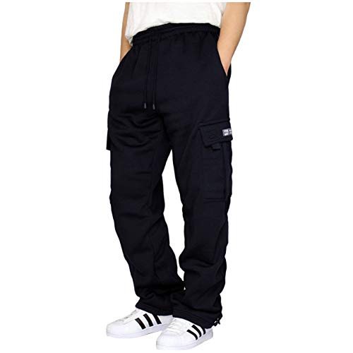 Kanpola Herren Hose Cargohosen Große Größen Jogginghose Lang Freizeithose Männer Stretch Sporthose mit Taschen Lose Chino Hose Sweatpants Mode Trainingshose von Kanpola Herren Top