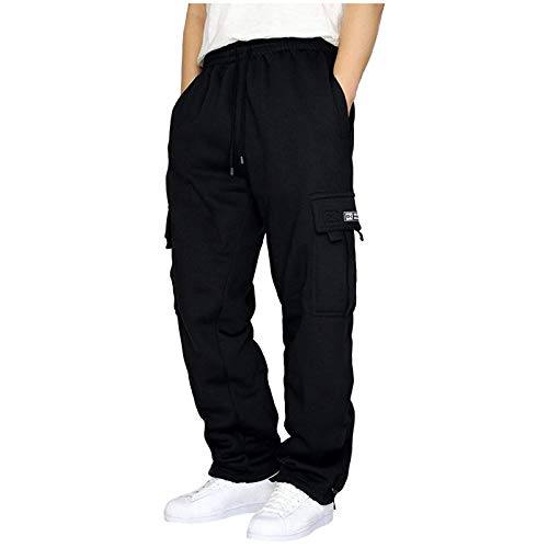 Kanpola Herren Hose Cargohosen Große Größen Jogginghose Lang Freizeithose Männer Stretch Sporthose mit Taschen Lose Chino Hose Sweatpants Mode Trainingshose von Kanpola Herren Top